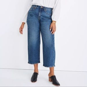 Madewell Curvy Slim Wide-Leg Crop Jeans, 30